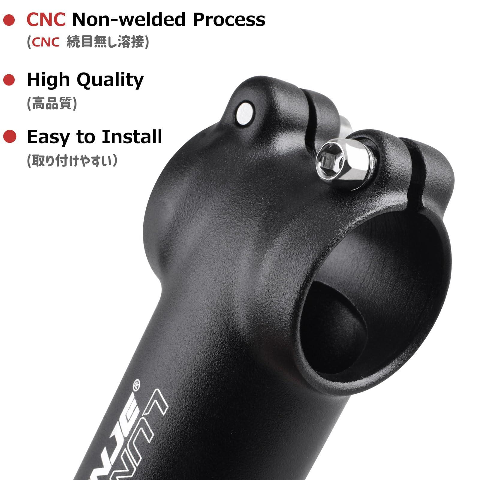 Azarxis Azarxis 31.8mm Stem 60mm 70mm 80mm 90mm 0-7 Degree Bike Stem Mountain Bike Stem Short Handlebar Adjustable Stem for Bicycle, Road Bike, MTB, BMX, Fixie Gear, Cycling (31.8 x 60mm)