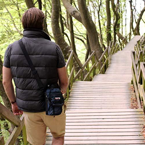 Wild Wolf Outfitters Wild Wolf Outfitters Water Bottle Holder for 64oz Bottles Blue - Carry, Protect and Insulate Your Best Flask with This Carrier w/ 2 Pockets & an Adjustable Padded Shoulder Strap.