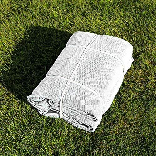 NWS Professional Archery Back Stop Netting - Heavy Duty Reinforced Nets in 5 Sizes [Green/White] (White, 10ft x 10ft)