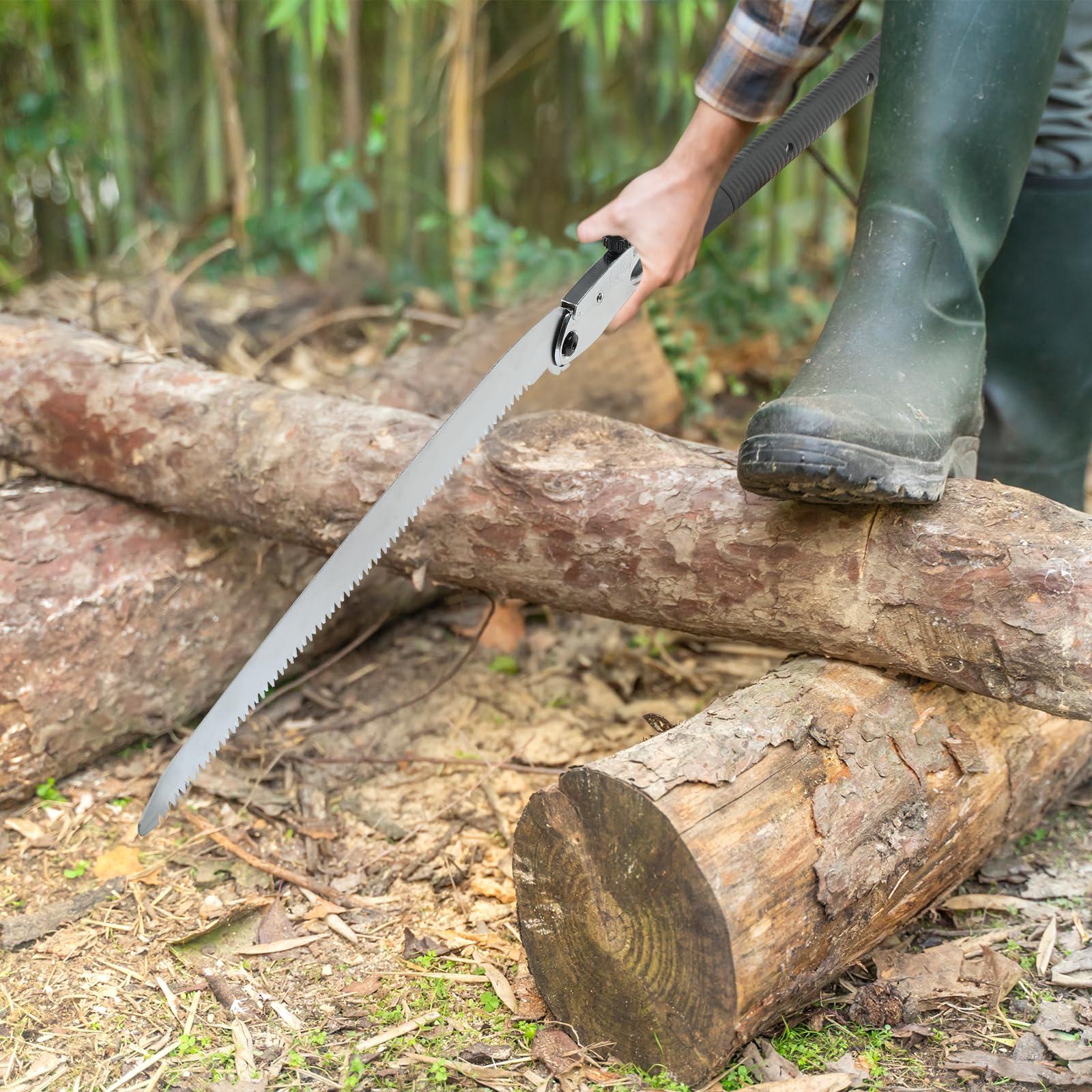 HUNKENR HUNKENR Hand Saw,Woodworking Tools Professional Folding Saw 500mm XXL Teeth