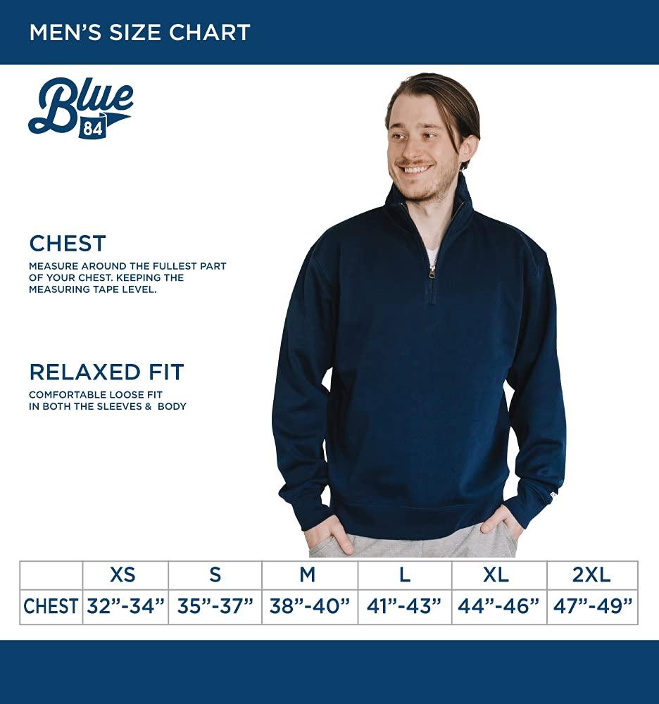 Blue 84 Blue 84 Men's Auburn Tigers Quarter Zip Sweatshirt Grey, Grey, X-Large