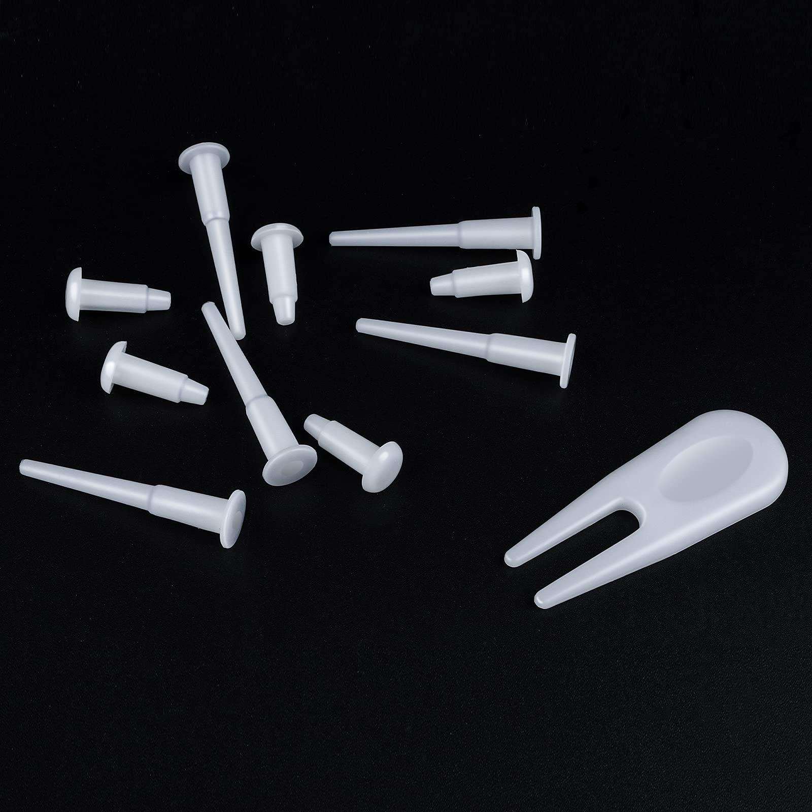 Aster Aster Yoga Ball Plug Fitness Exercise Ball Air Stopper Plug Pin Adapter Kit, Exercise Ball Plug Replacement Kit, 6 Pieces (Large)