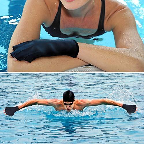 TAGVO TAGVO Aquatic Gloves for Helping Upper Body Resistance, Webbed Swim Gloves Well Stitching, No Fading, Sizes for Men Women Adult Children Aquatic Fitness Water Resistance Training