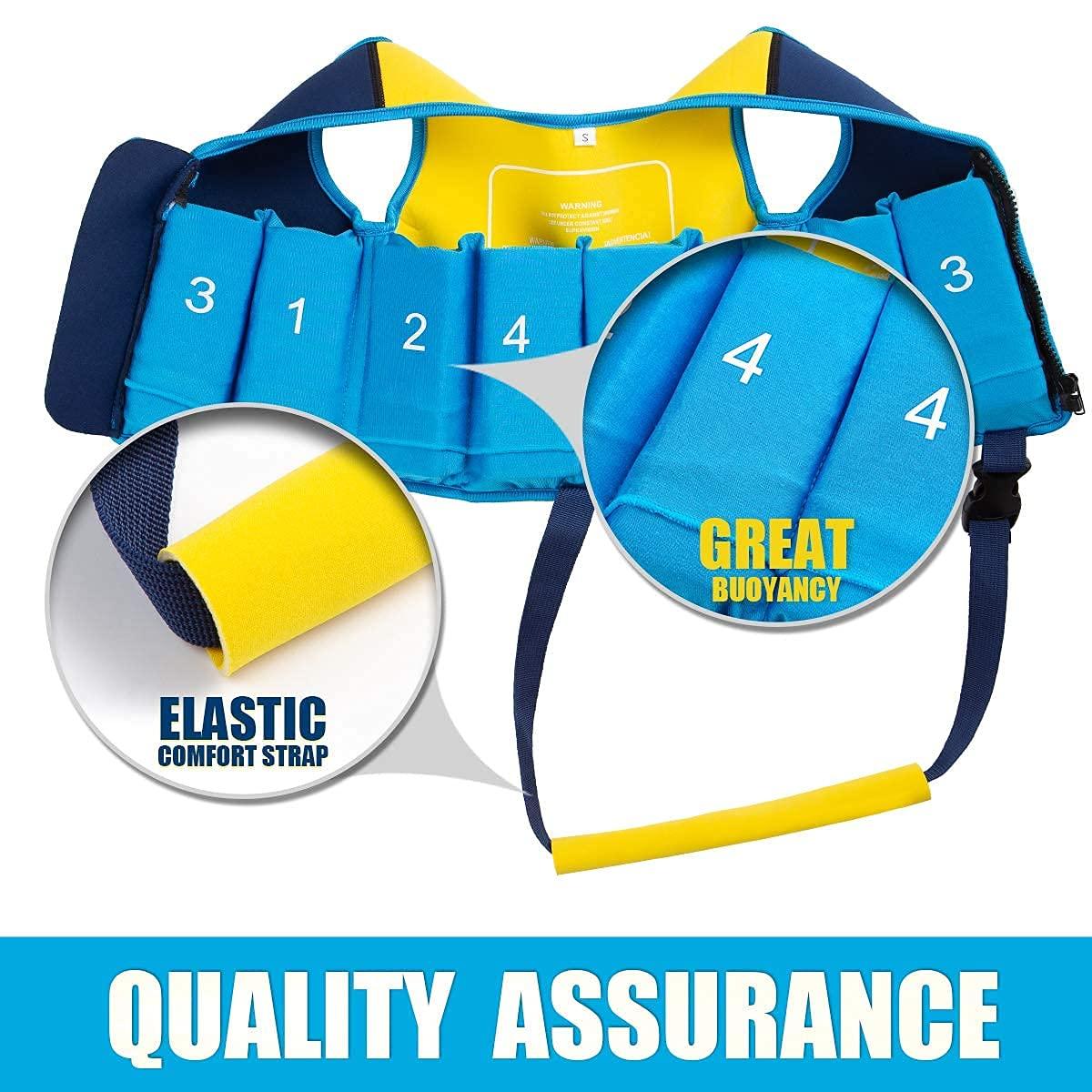 Genwiss Baby Girl Swim Vest - Genwiss Toddler Swim Vest for Age 18 Months - 2 Years Baby Toddler Fit 20-28 lbs, Size Small