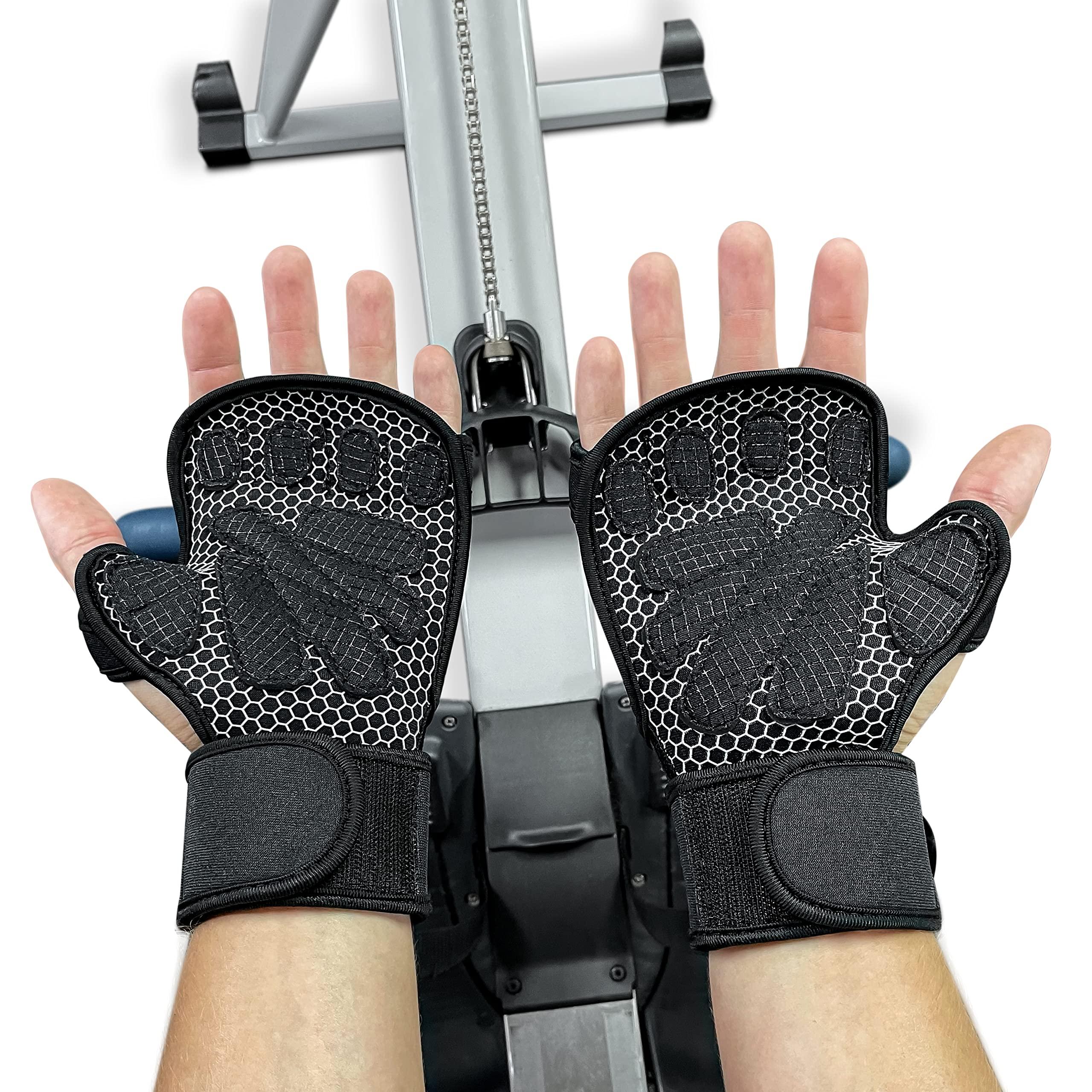 2K Fit 2K Fit Rowing Machine Gloves (Large)- Rowing Grips Perfect for The Rowing Machine, Erging, Sculling, Crew, Kayak, Canoe, Weightlifting, and Gym Workout