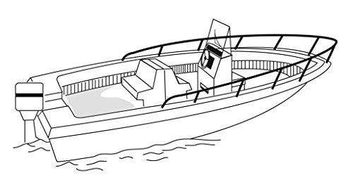 TAYLOR MADE PRODUCTS Survivor Marine Products Boat Cover for Offshore Fishing Boats (Inboard/Outboard Engine), Teal, 17-Feet 5-Inch - 18-Feet 4-Inch Length Overall x 92-Inch Beam Width