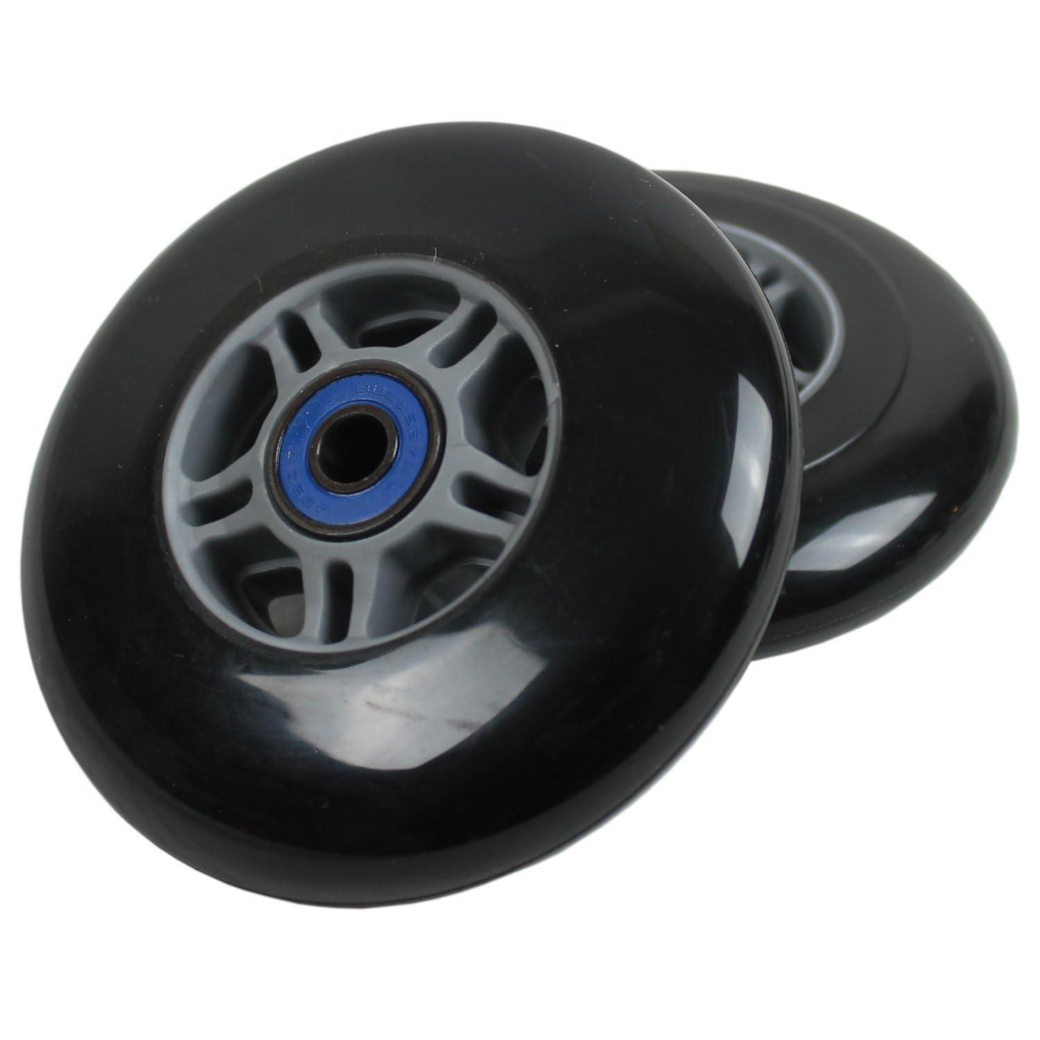 TGM Skateboards TGM Skateboards Replacement Razor Scooter Wheels, ABEC 7 Bearings, Handle Bar Grips (Black/Black)