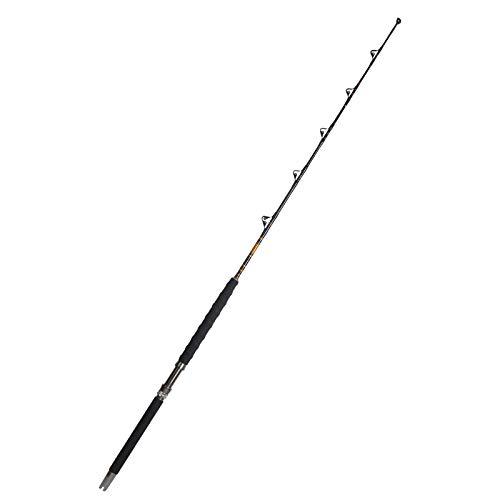 Fiblink Fiblink 1-Piece Saltwater Offshore Heavy Trolling Rod Big Game Roller Rod Conventional Boat Fishing Pole with Roller Guides (6\',80-120lb)