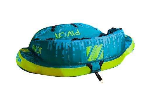 ZUP ZUP Pivot 3-Person Towable Heavy Duty Deck Tube for Boating with Dual Quick-Connect Tow Hooks | Full Nylon Cover, Neoprene Body Pads