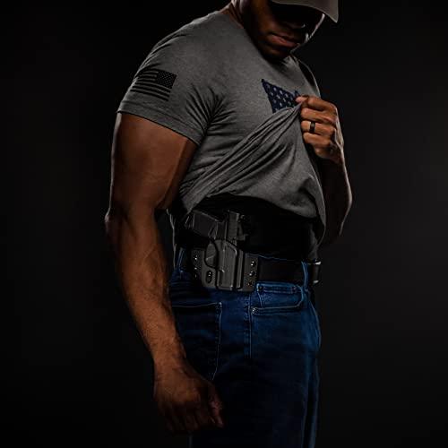 Tulster Tulster OWB Contour Holster in Right Hand fits: CZ P-10 C | Optic Compatible Outside The Waistband Concealed Carry Kydex Holster