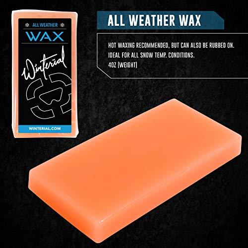 Winterial Winterial Snowboard and Ski Tuning Kit, with Iron, All-Temp Snowboard Wax, Angled Edge Tuner File, PTEX Rods and Wax Apron