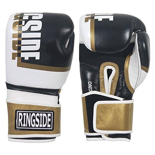 Ringside Ringside Omega Sparring Boxing Gloves, 16oz, Silver/Yellow