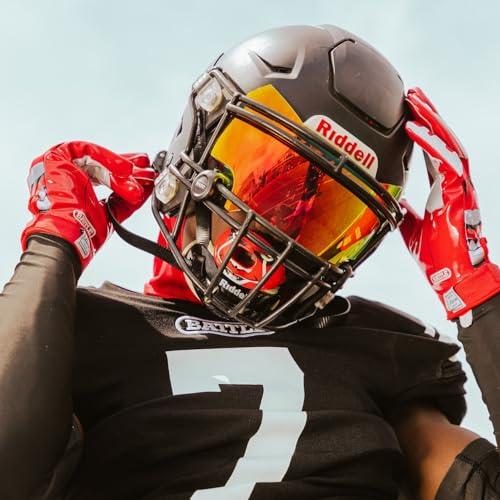 Battle Battle Sports Oxygen Football Mouthguard - Football Mouth Guard with Strap, Superior Airflow & Better Performance, Maximum Breathability, Works with Braces