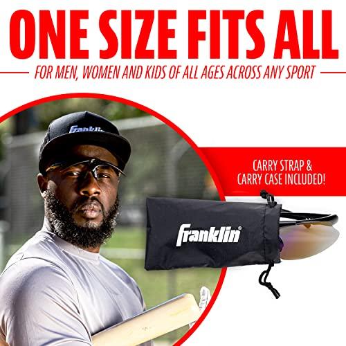Franklin Sports Franklin Sports MLB - Flip Up Baseball + Softball Sunglasses for Kids + Adults - Lightweight Sport Sunglasses for UV Protection, Black