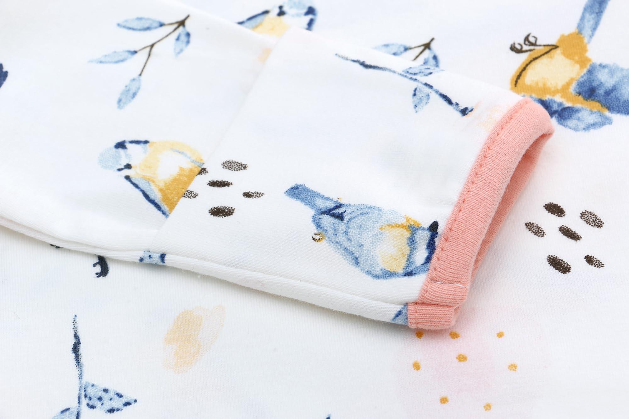 Miracle Baby Maternity Robe and Matching Baby Knotted Gown with Hat Set, 100% Cotton Maternity Robe for Hospital Labor Delivery, Mom and Baby Matching Outfits Hospital Girl Boy