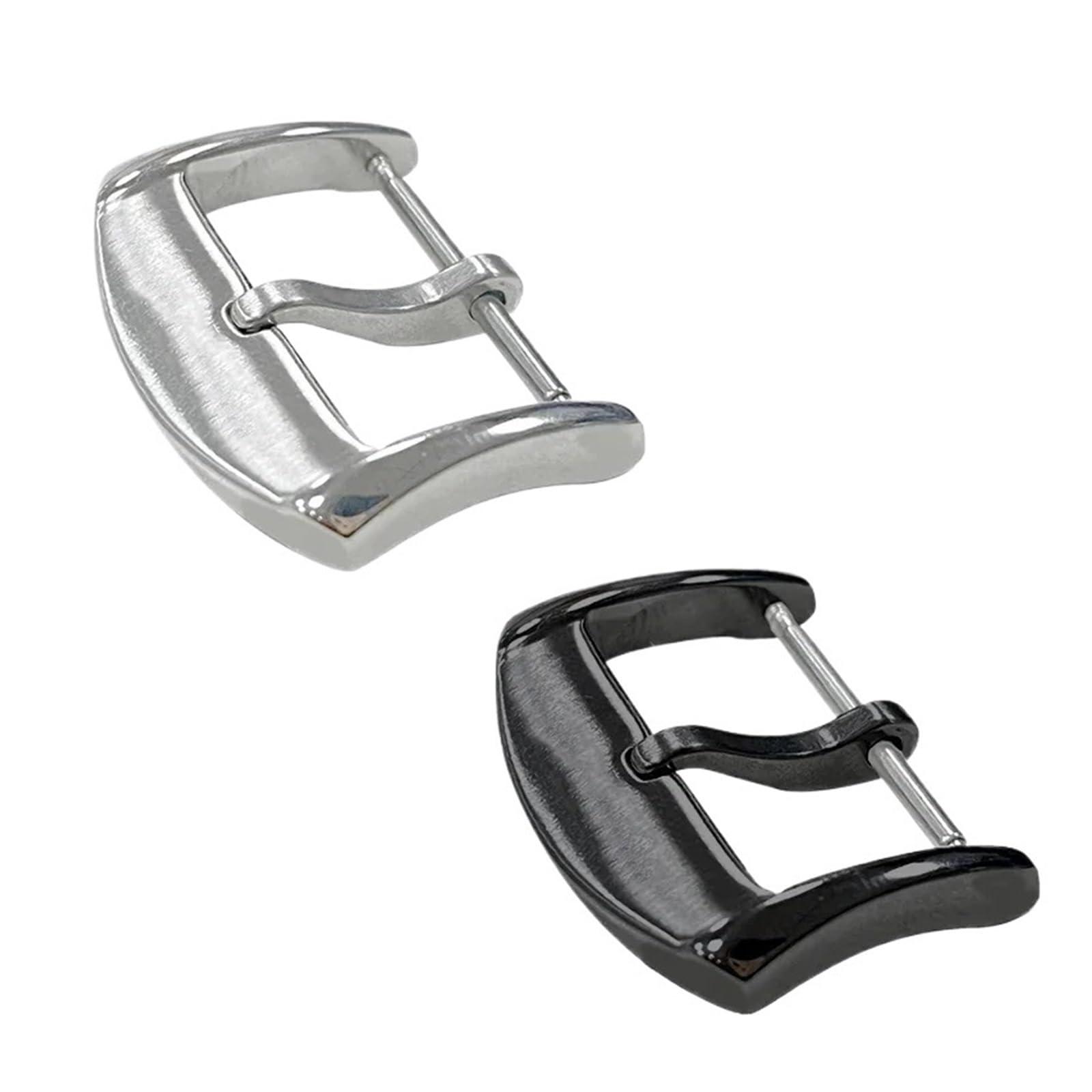 AWKEKAUXB AWKEKAUXB Metal Strap Ring Watch Keeper Loop Watchband 18/20mm Fit For Seiko Holder Retainer Ring Accessories Silicone Rubber Strap Fit For Garmin(Silver Buckle,18MM_NO LOGO)