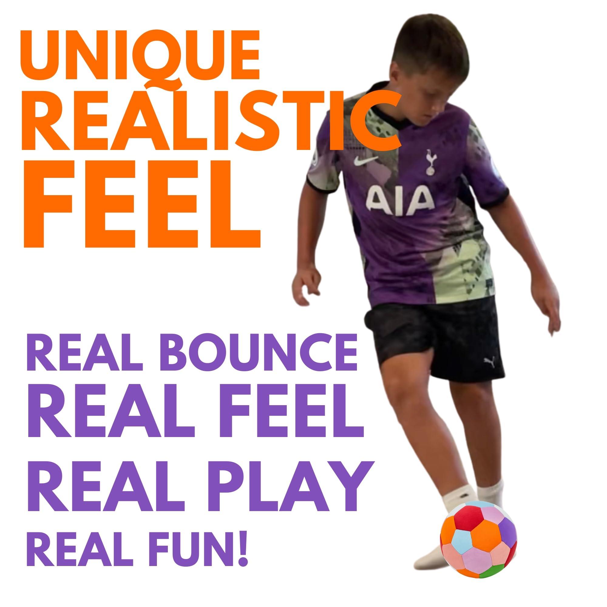 Safe Sport Gear The House Ball - The Original Soft and Safe Indoor Soccer Ball Size 4 - Created for Inside Your Home and Yard - Won't Scuff Your Walls - Realistic Feel and Weight with a Shock Absorbing Exterior