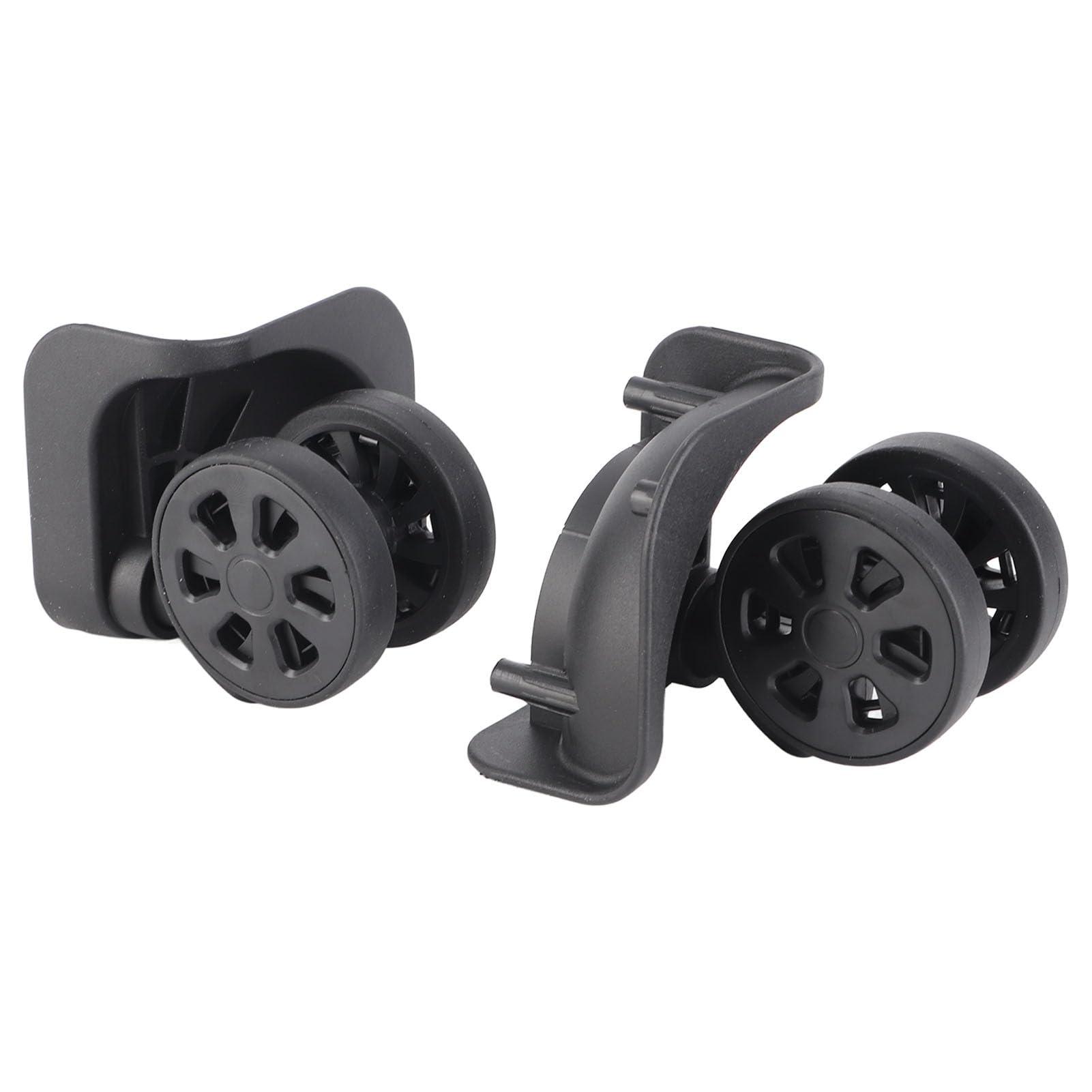 VGEBY Suitcase Wheel, 1 Pair Luggage Replacement Wheel Luggage Suitcase Caster Swivel Wheel Nylon for Repair Replacement Black