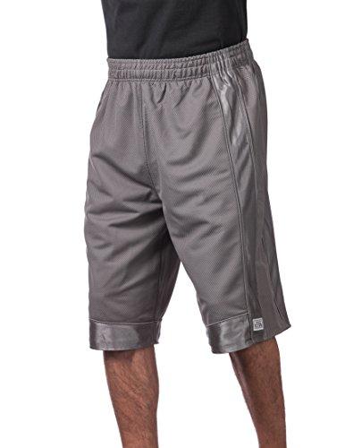 Pro Club Pro Club Men\'s Heavyweight Mesh Basketball Shorts, Charcoal, 7X-Large
