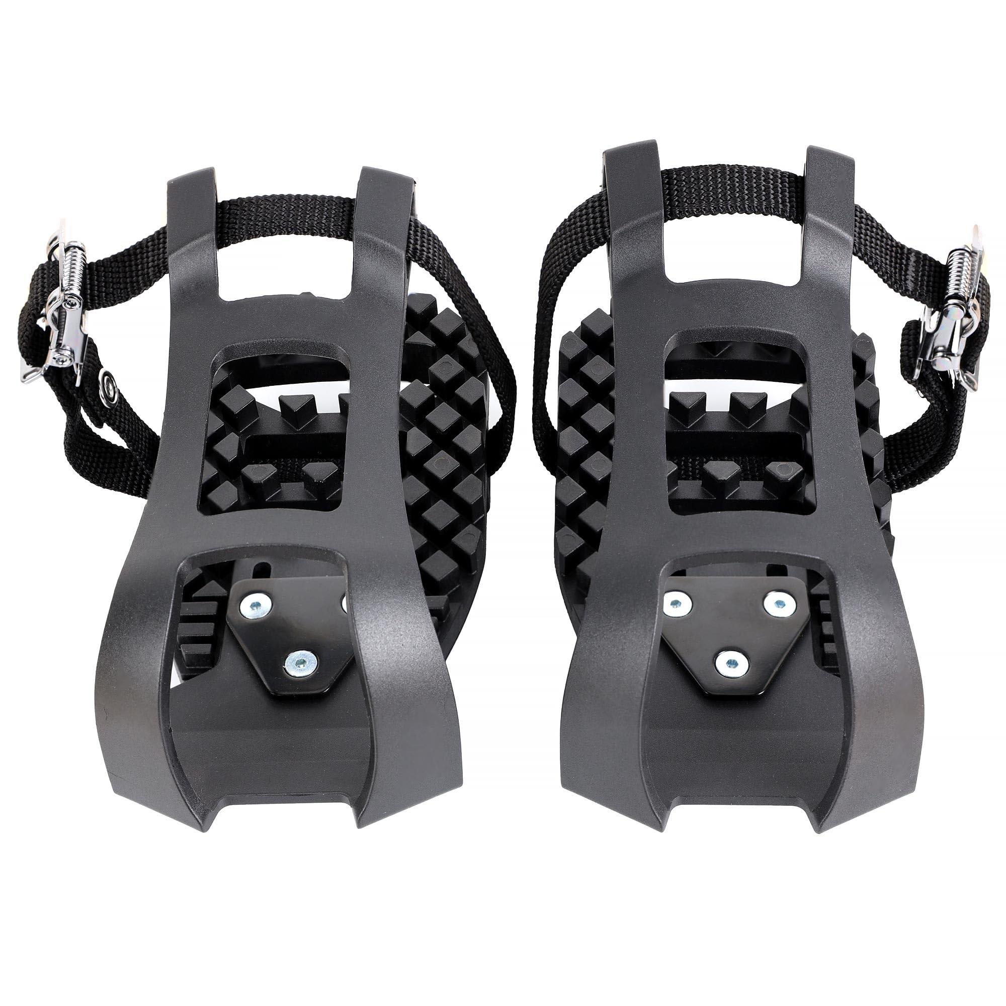 Venzo Venzo Bike Bicycle Toe Clips Cage Indoor Exercise Bike Pedal Adapters - Compatible with Peloton Bike Pedal, Convert Look Delta Pedals to Toe Clip Straps Ride with Sneakers - Toe Cages ONLY