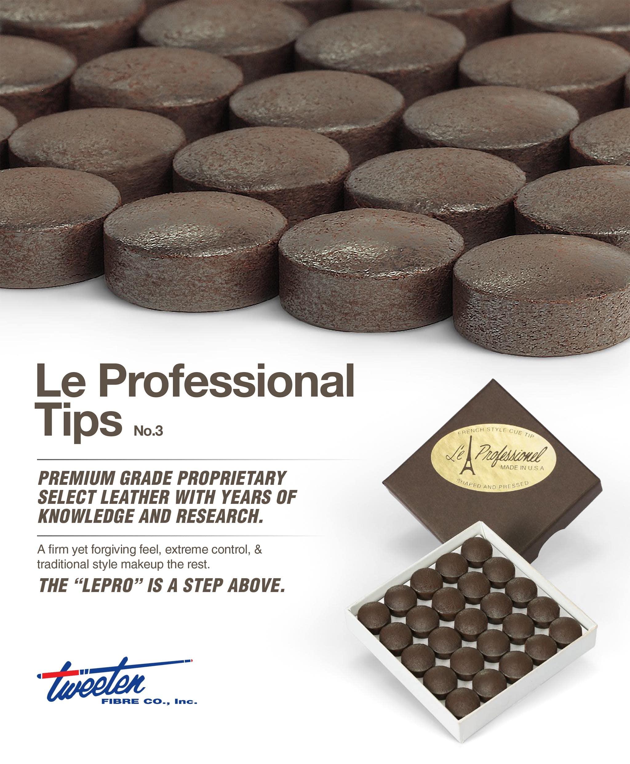 Tweeten Tweeten Le Pro Billiard Pool Cue Tips - 13 mm, Pack of 5