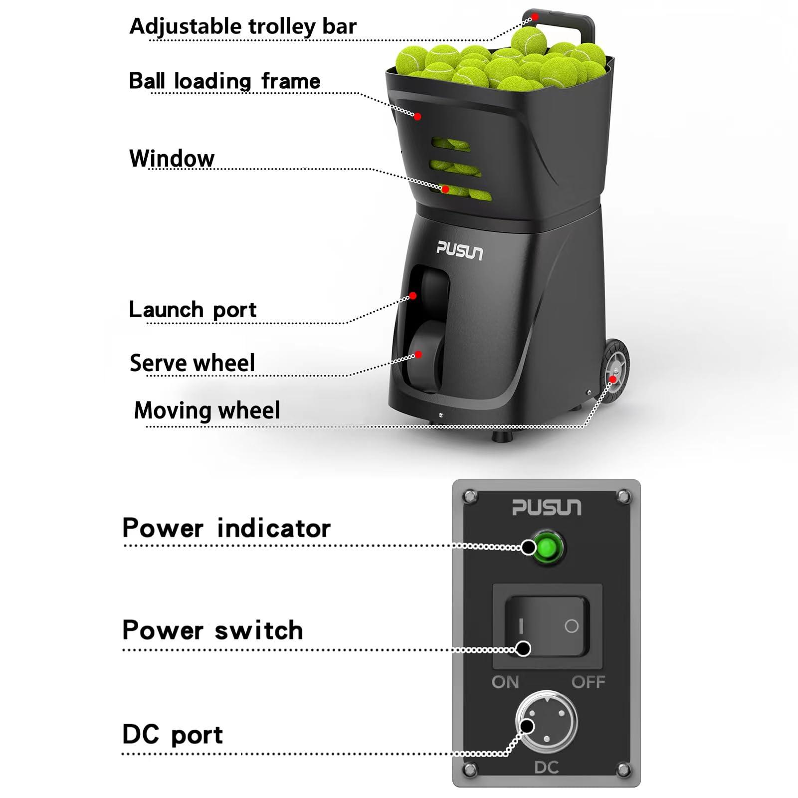 NineFit Basics Tennis Ball Machine (White)