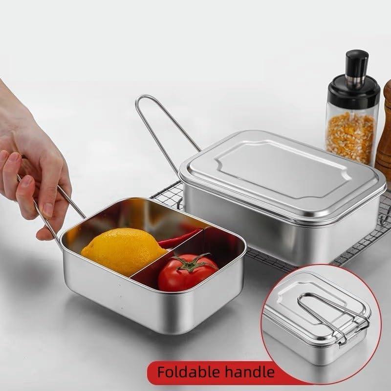 UPFIST UPFIST 1PC Outdoor Portable Lunch Box 1200ML 304 Stainless Steel Lunch Box (Size : 1 1200ML)