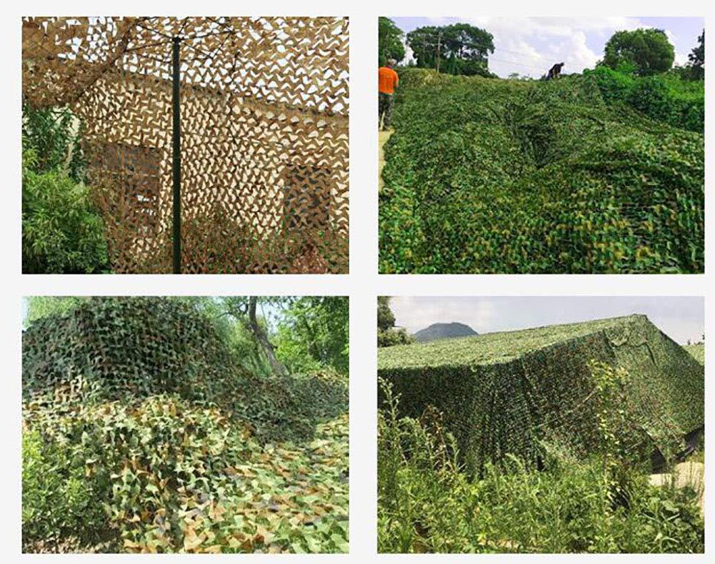 bandezid bandezid Camouflage Netting Army Camo Net Camouflage Tarpaulin Sunscreen Nets for Sunshade Camping Military Hunting Shooting Blind Watching Hide Party Decorations-Camouflage net 1.5x8m(4.9x26ft)