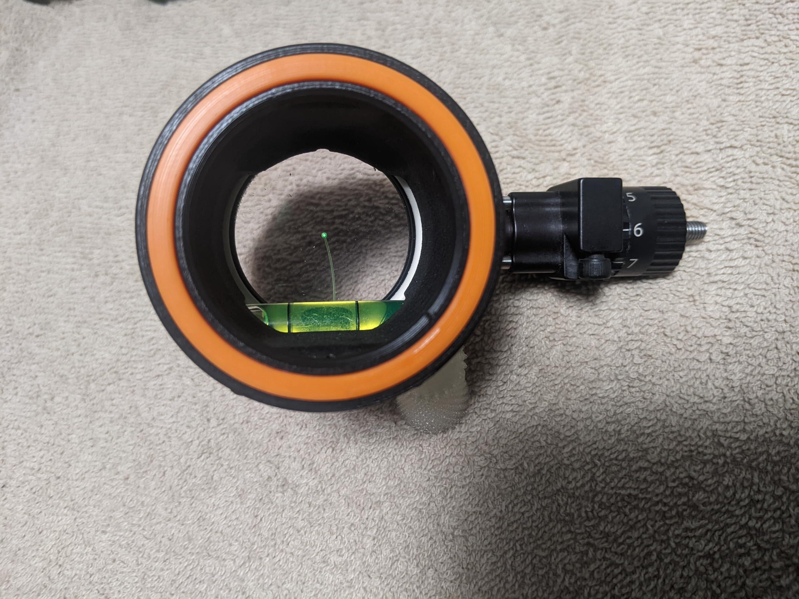 NineFit Basics *** UV3 or UV3 XL Circle Attachment *** Scope Peep Centering Ring Ultraview 3 (Orange, UV3 XL)