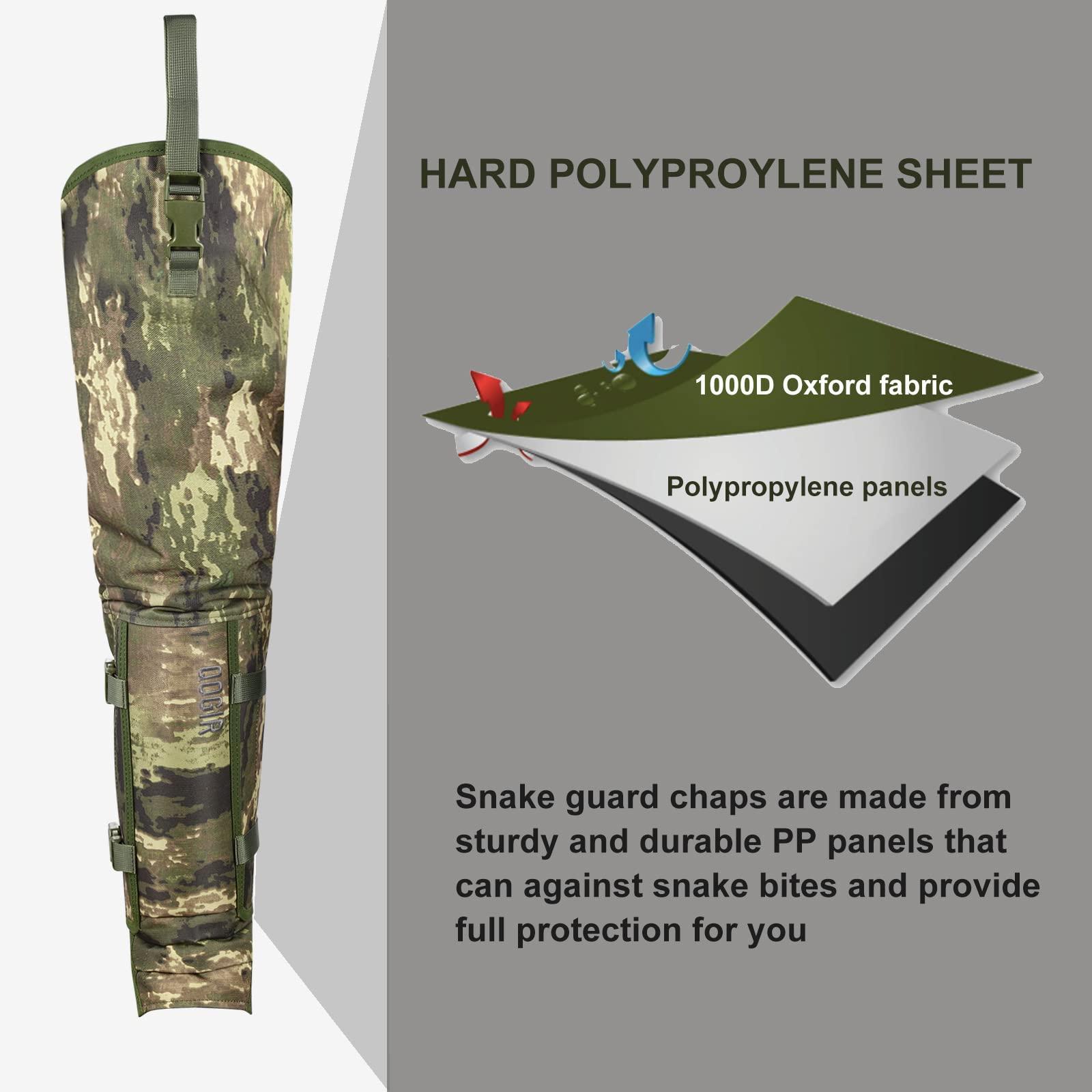 NatureBlend NatureBlend Snake Guard Snake Chaps, Superior Snake Bite Protection Gear, Waterproof Snake Gaiters for Hunting (Urban Camo)