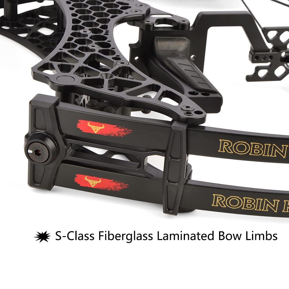 ZSHJGJR ZSHJGJR Archery Steel Ball Compound Bow 24"-28.5" Draw Length Compound Bow for Adult Outdoor Hunting Fishing Left and Right Hands (Silver)