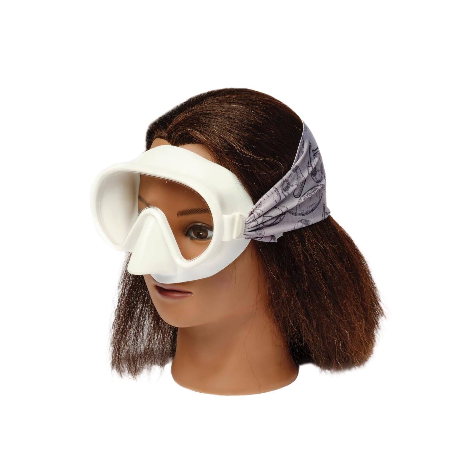 Splash Place SPLASH PLACE Swim MASK with Fabric Strap - All Star | Fun, Fashionable, Comfortable - Kids Swim Goggles with Nose Cover