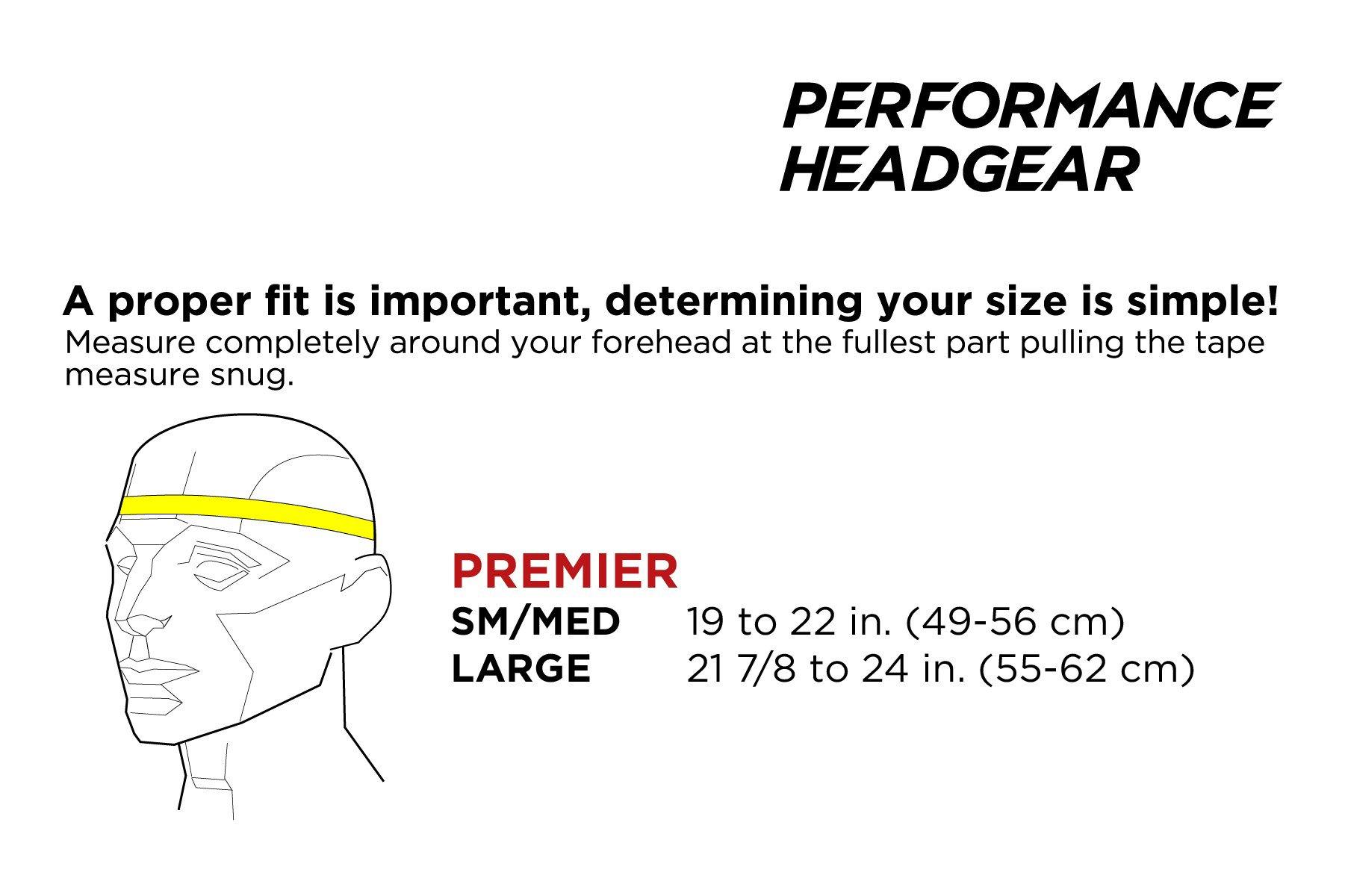 Full 90 Full90 Premier Performance Soccer Headgear, Black, Large