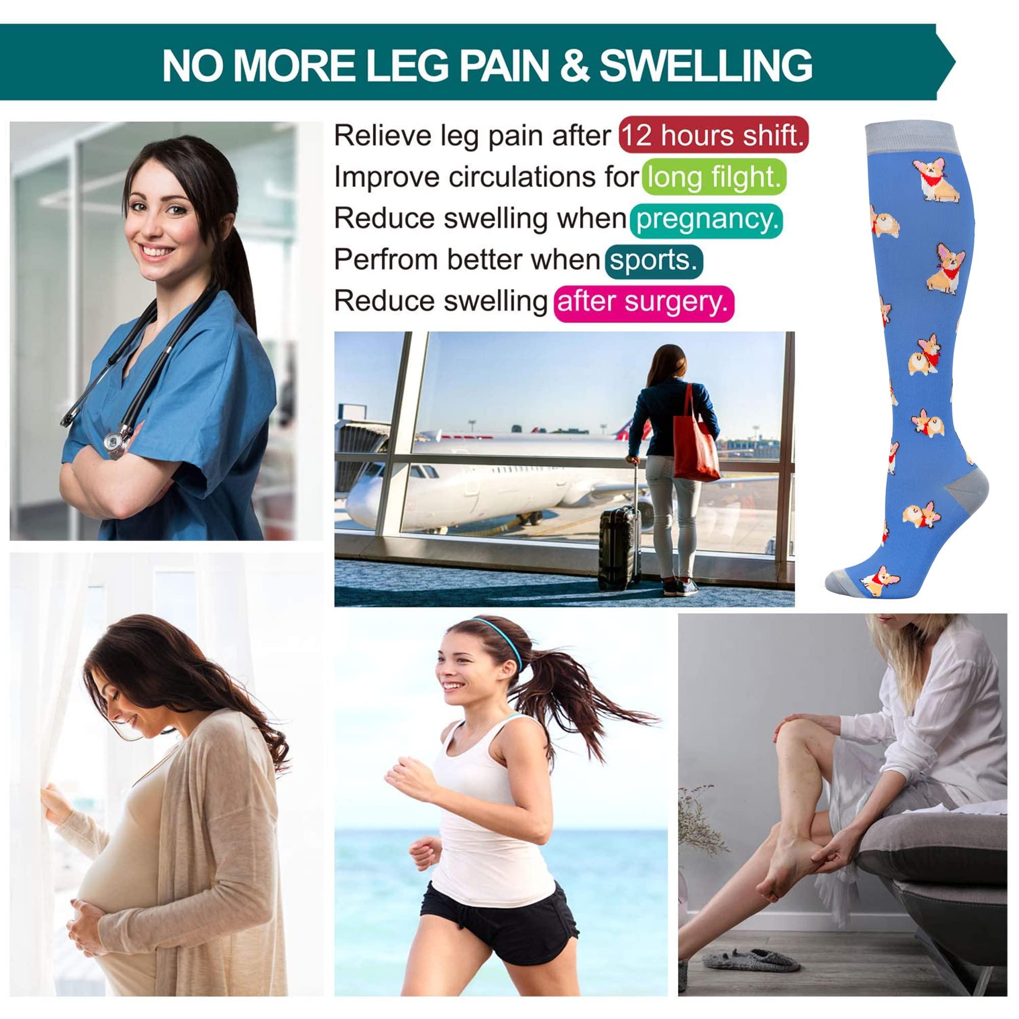 LEVSOX Compression Socks Women and Men, 20-30mmHg, Best for Nurses, Travel, Pregnancy