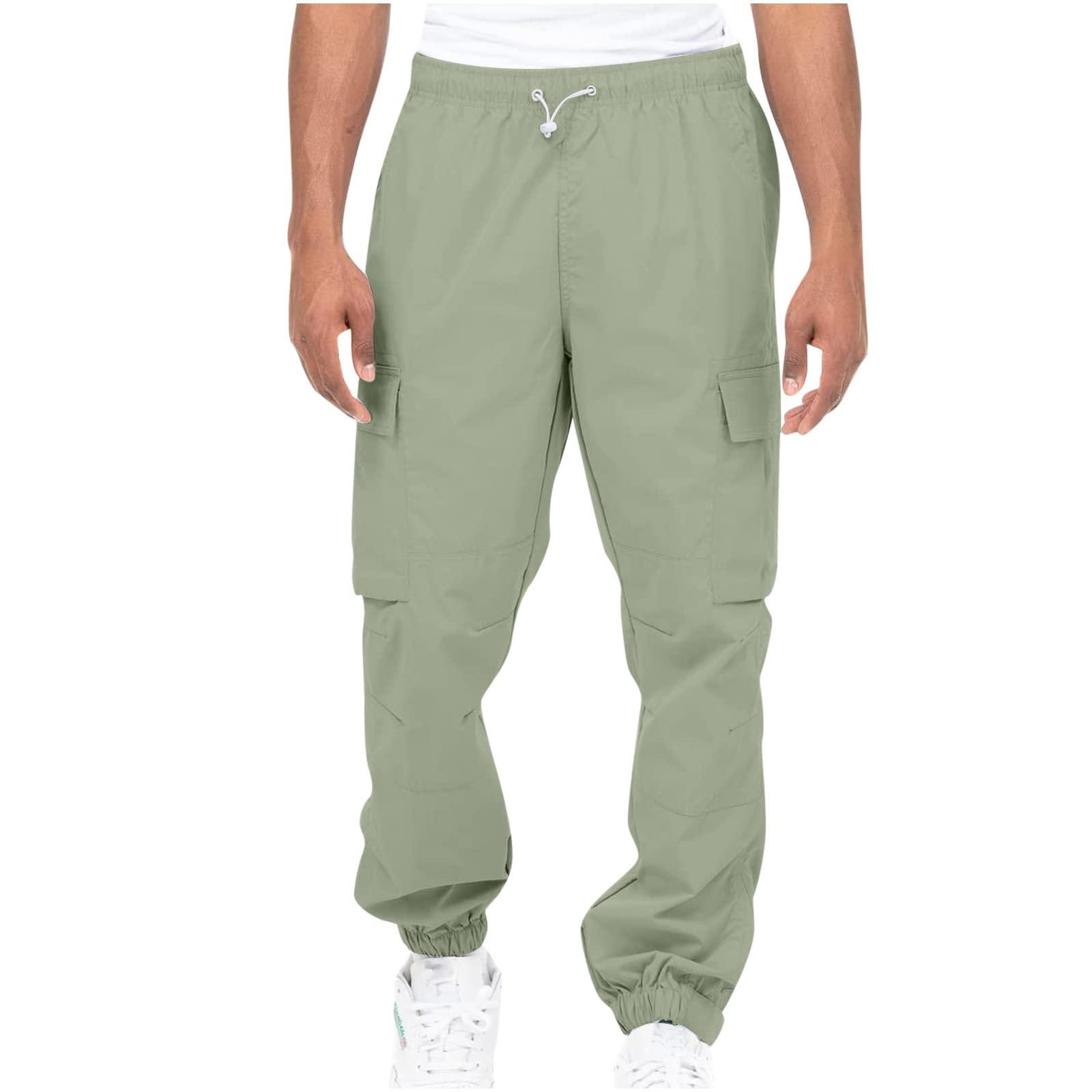 Ctreela Ctreela Mens Fashion Cargo Jogger Pants Outdoor Hiking Relaxed Fit Sweatpants Multi Pockets Tapered Leg Sports Track Pants