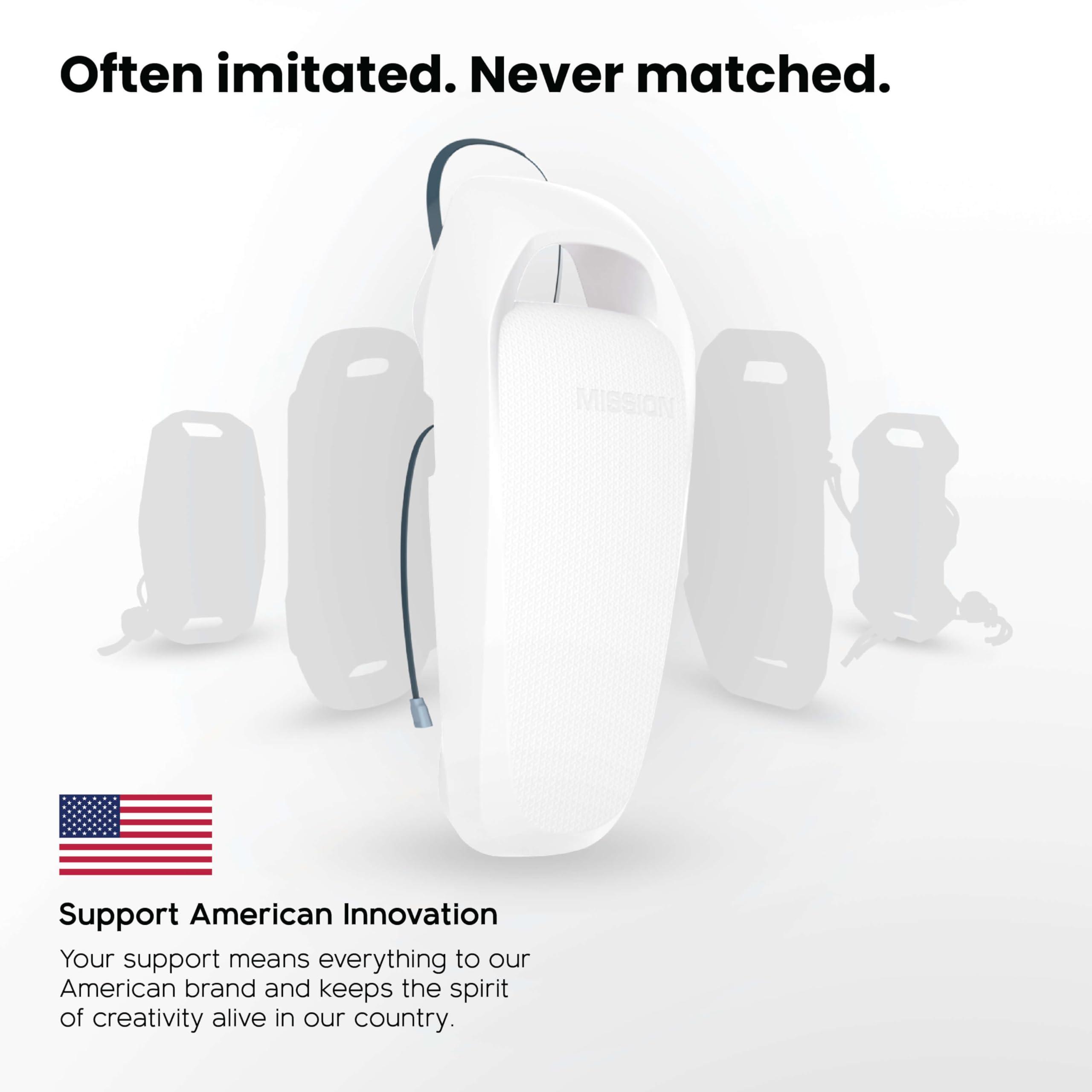 MISSION MISSION Boat Gear Sentry 2.0 Boat Dock Fender Bumper (Crisp White, 2 Piece)