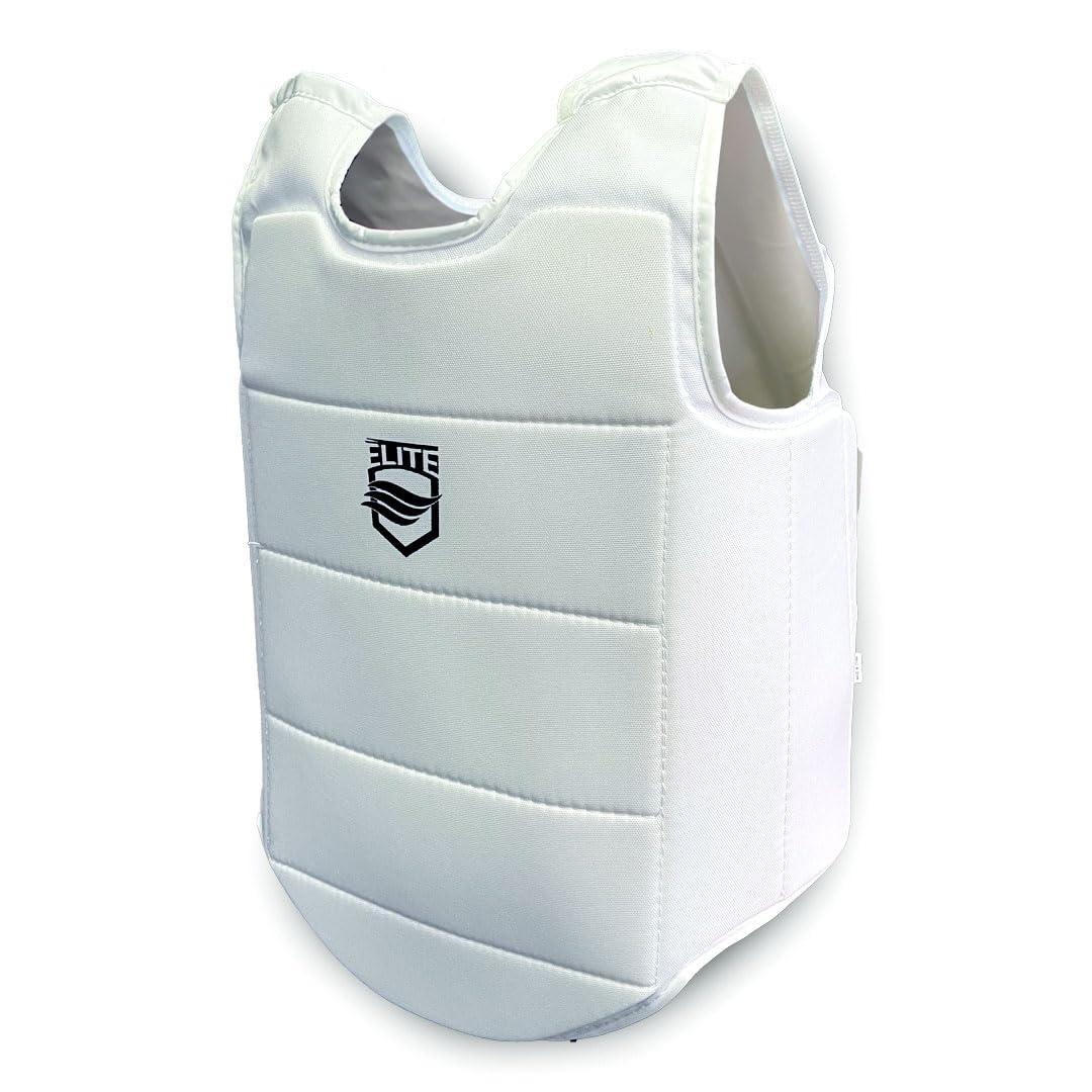 ELITE COMBAT GEAR ELITE COMBAT GEAR - Karate Chest Guard for Kids & Adults (Extra Large)