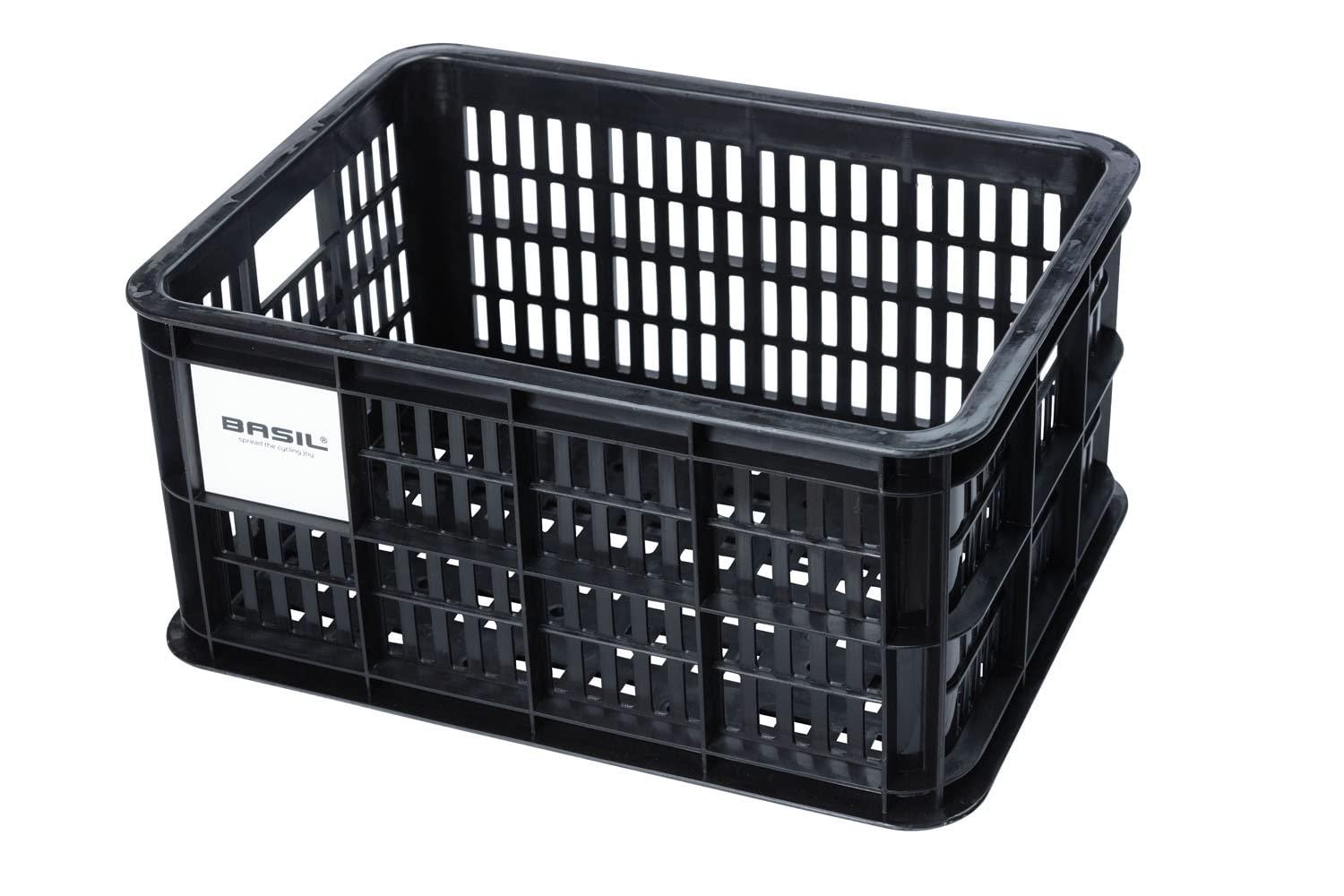 Basil Basil B.V. Unisex - Adult Crate Bicycle Box, Black, 40.4 x 29.8 x 20.2 cm