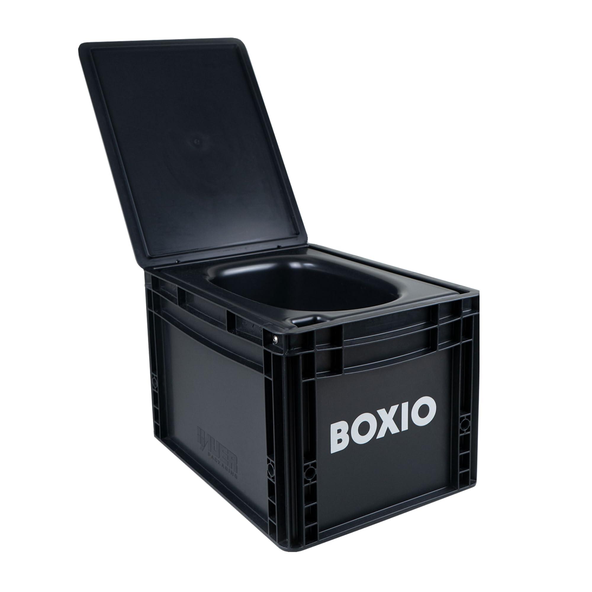 BOXIO BOXIO Portable Toilet - Convenient Camping Toilet! Compact, Safe, and Personal Composting Toilet with Convenient Disposal for Camping, RVing, Boating, Road Trips and Other Recreational Activities
