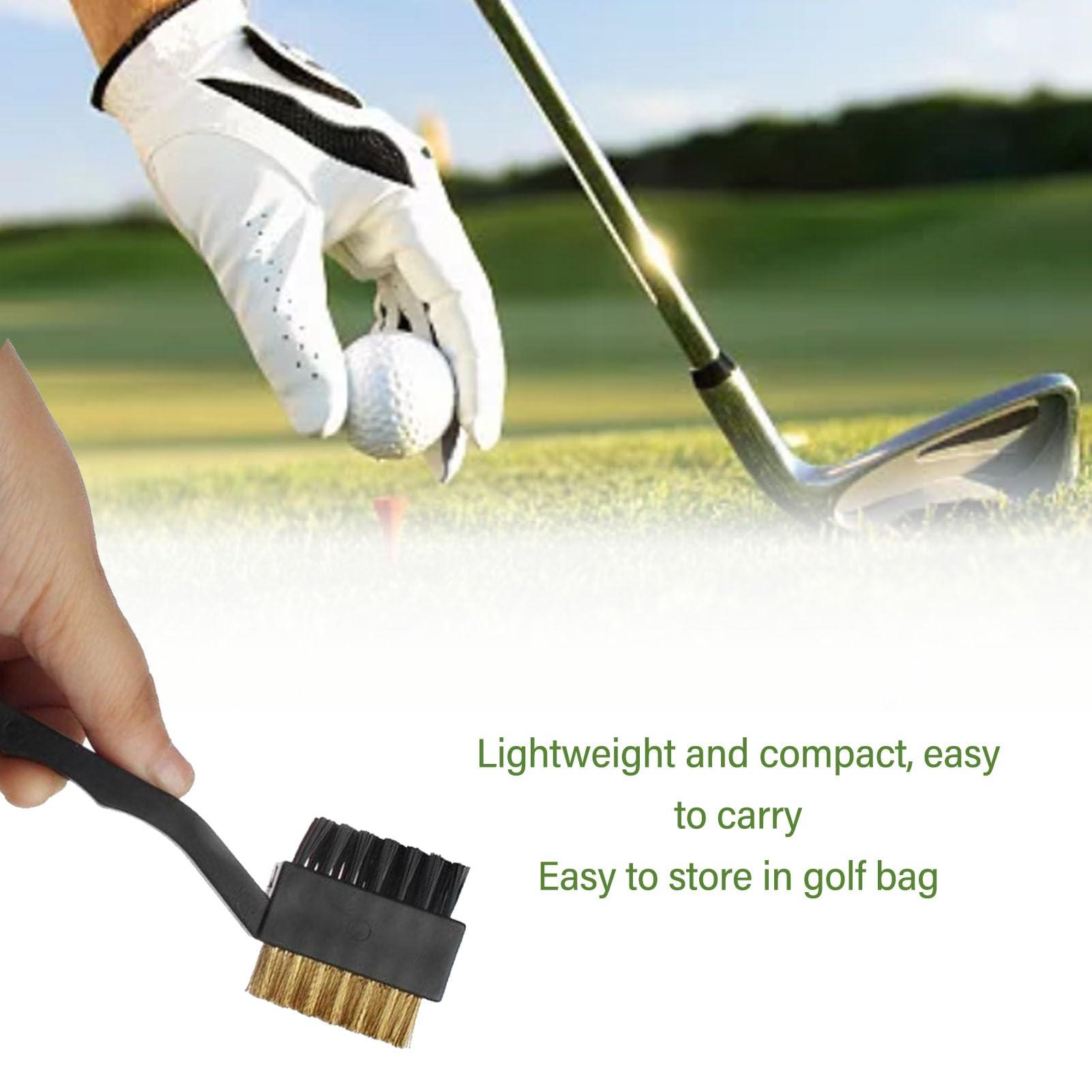 WBTY WBTY Golf Club Cleaning Brush Double Sided Copper Golf Club Brush Steel Dense Bristles Portable Multifunctional Golf Club Groove Cleaning Tool