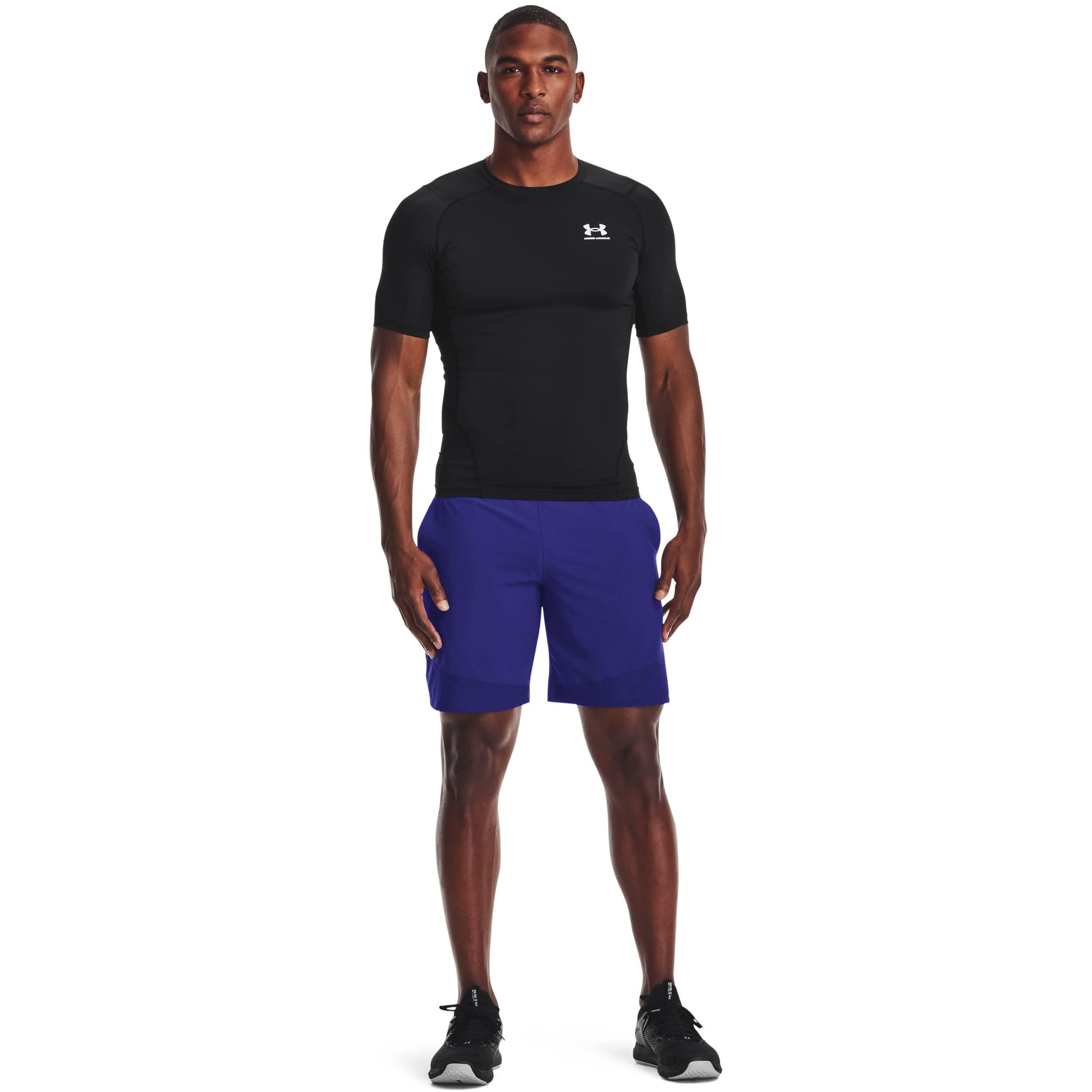 Under Armour Under Armour Men's Armour HeatGear Compression Short-Sleeve T-Shirt , Black (001)/White, XX-Large