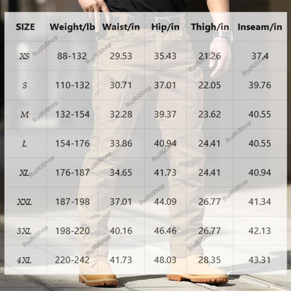 Qhecomce Qhecomce Texwix Flexcamo - Tactical Waterproof Pants, Texwix Tactical Pants, Mens Outdoor Hiking Pants with Multi Pockets (Gray, 5X-Large)