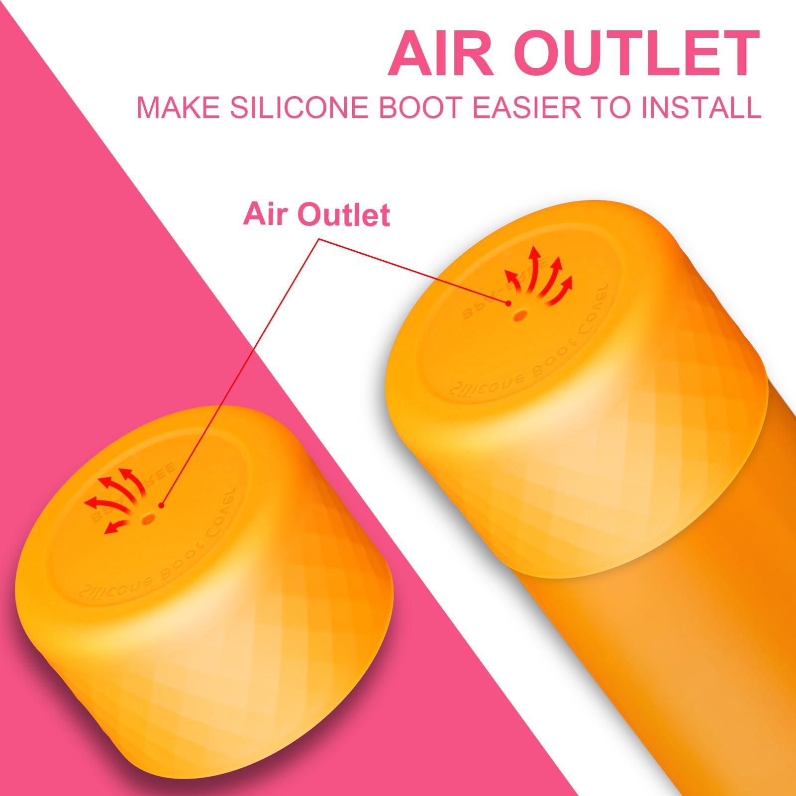YOUCOX YOUCOX Silicone Boot for Owala Water Bottle 24 oz, 2PCS Anti-Slip Protective Sleeve for FreeSip/Twist/Flip Water Bottles, BPA Free, Dishwasher Safe, Bottom Bumper Cover Cup Accessories