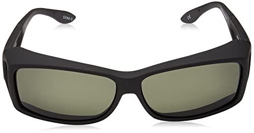 Dioptics Haven Fits Over Sunwear Windemere Over-Prescription Sunglasses,Black Frame/Gray Lens,one size