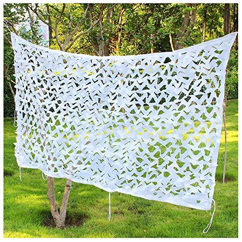 bandezid bandezid Camo Netting, White Camouflage Net,Bulk Roll Camouflage Netting,Army Military Hunting Forest Camo Net for Sunshade Camping Shooting Hunting Various Sizes-White Camouflage net 4x20m(13x66ft)