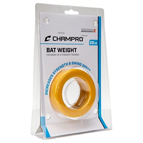 CHAMPRO Champro Bat Weight Blister Pack (Yellow, 20-Ounce)