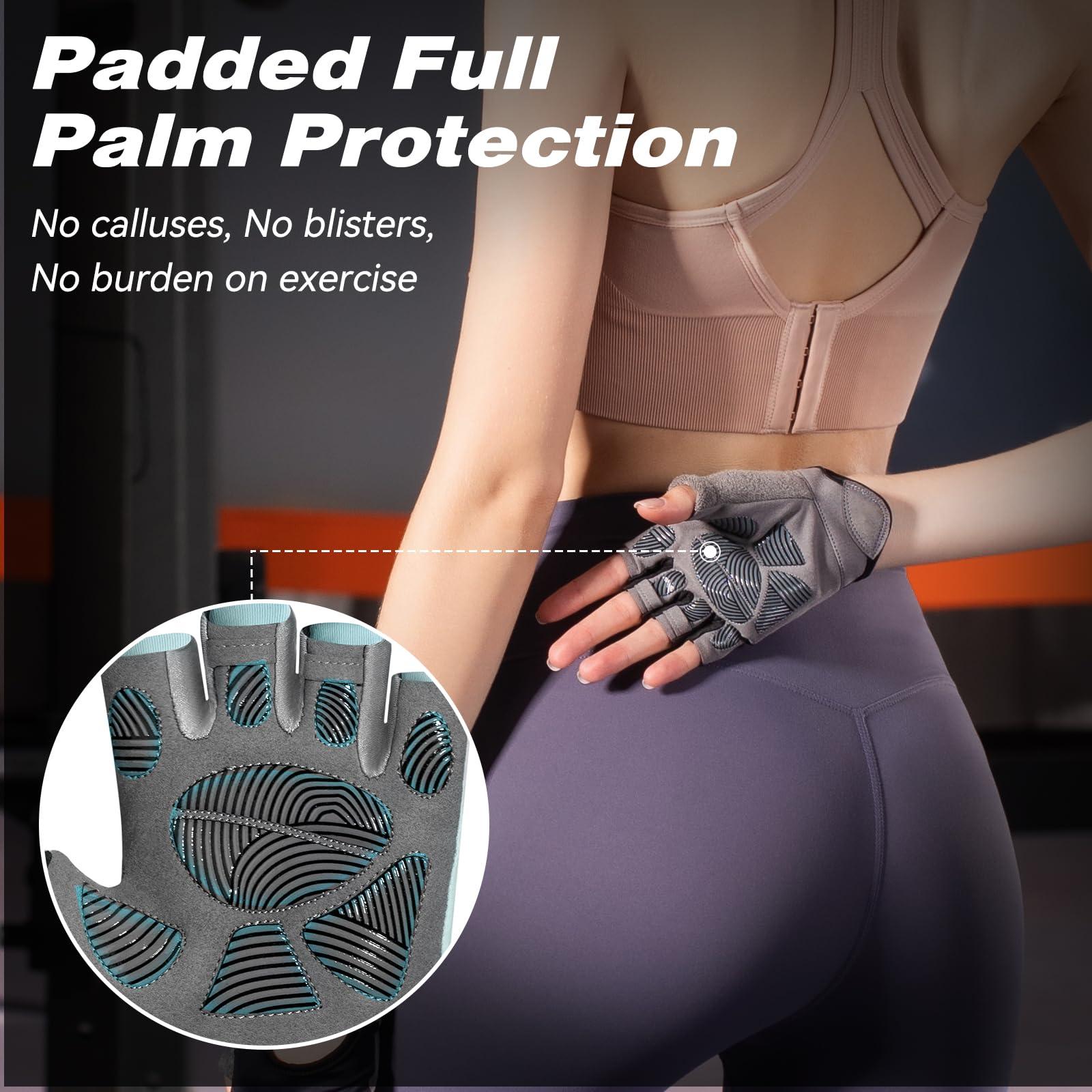 Glofit Glofit Workout Gloves for Women Men, Lightweight Weight Lifting Glove Breathable Fingerless Gym Gloves, Exercise, Fitness, Training, Cycling