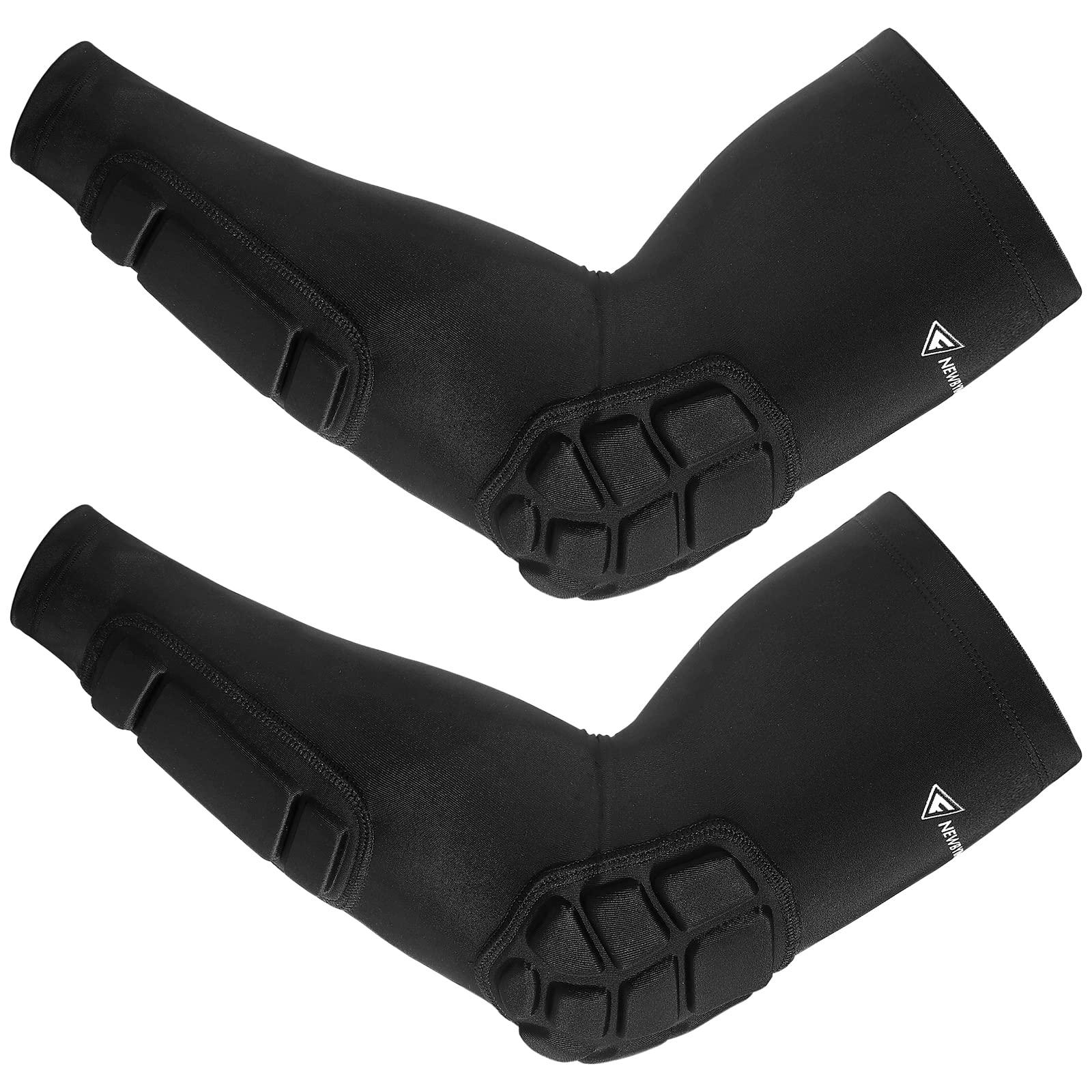 Newbyinn Newbyinn Padded Arm Sleeves 2 Pack, Elbow Forearm Crashproof Pads for Football Basketball Volleyball Soccer