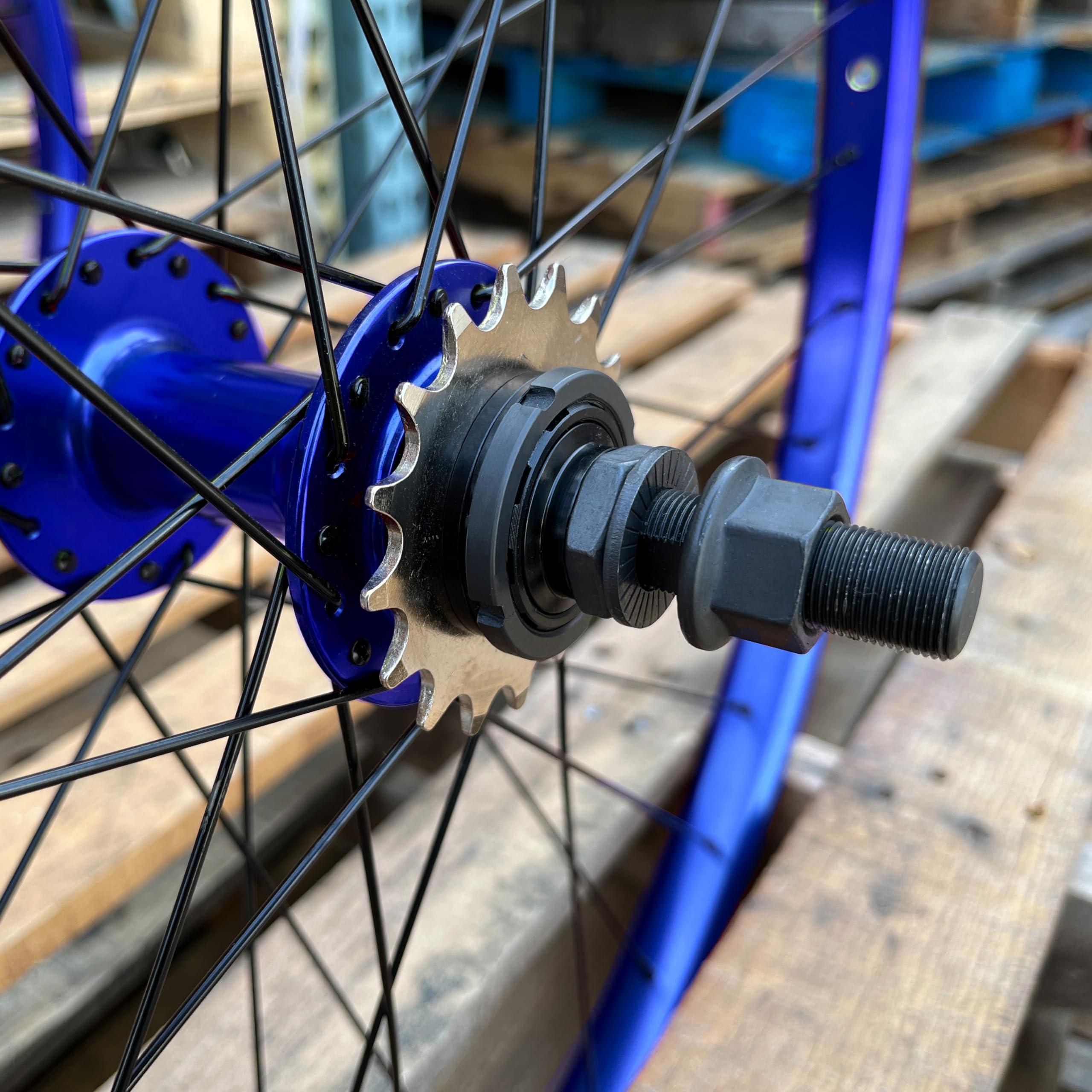 Throne Throne Cycles Wheelset 29 & XL 27.5 in Regular and 144 Styles. Some Have a disc hub Setup, While Others are Designed for V-Brakes. (Anodized Blue, 29" Disc)