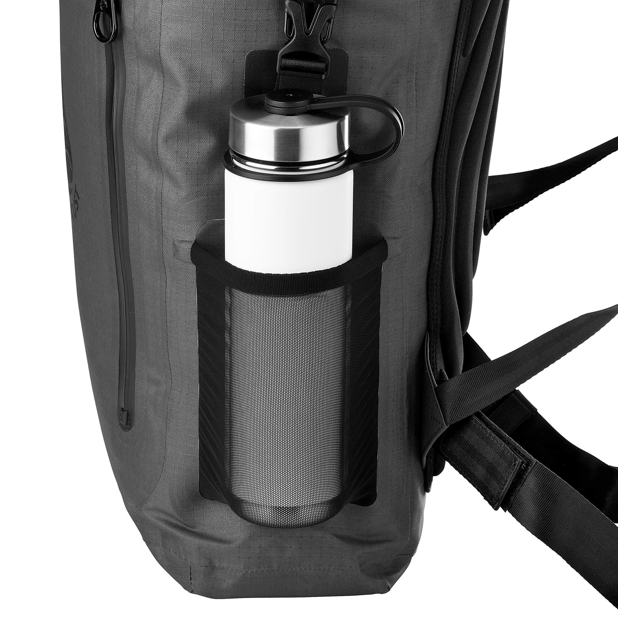 Skog  Kust Skog Kust BackSk Pro Waterproof Floating Backpacks with Exterior Airtight Zippered Pocket | Grey, 25 Liter